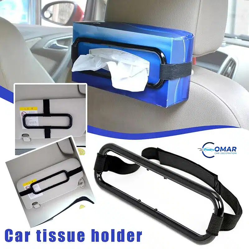 Sun Visor & Seat Back Elastic Hanging Napkin Box