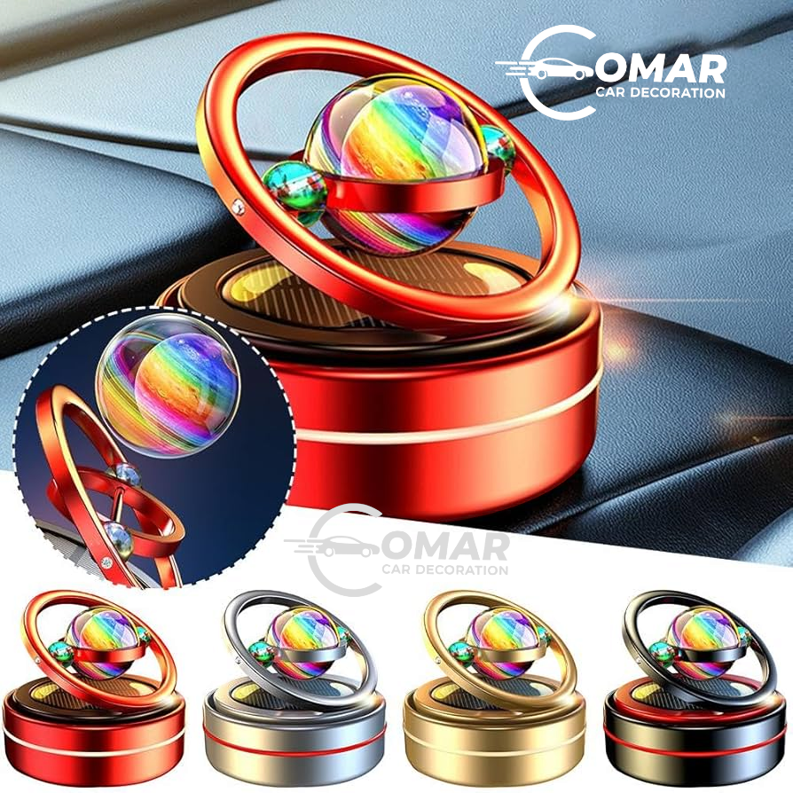 Solar Rotating Crystal Ball Car Aromatherapy Diffuser
